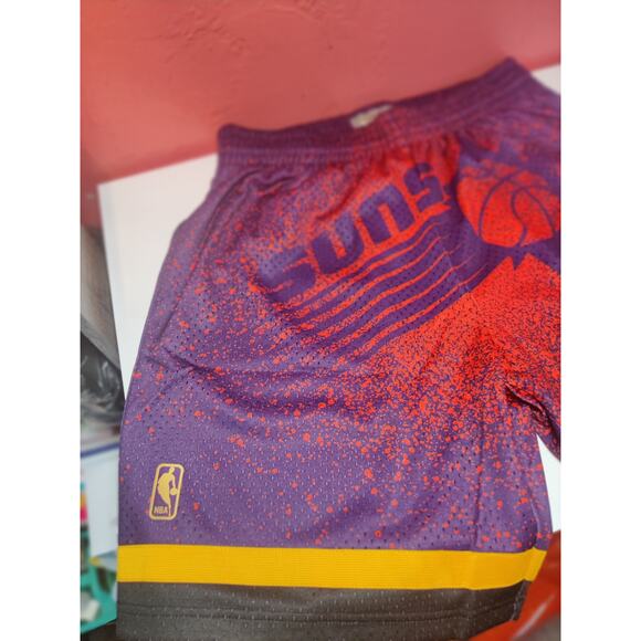 Mitchell & Ness 1996 Phoenix Suns Retro Basketball Short Men Large Authentic NBA - Picture 4 of 7